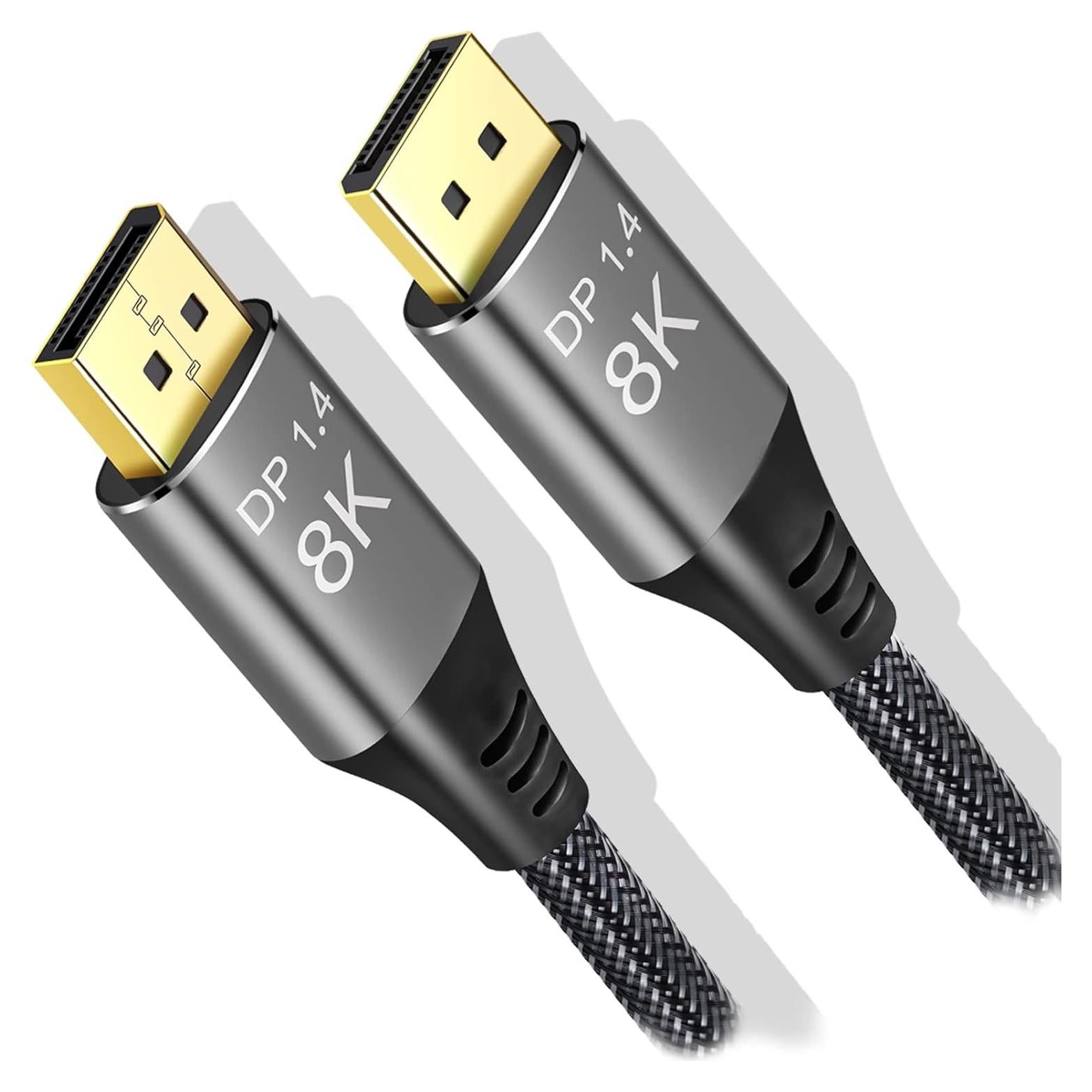 Cable DisplayPort 1.4 8K 5m Angusplay Alta Velocidad 32.4Gbps