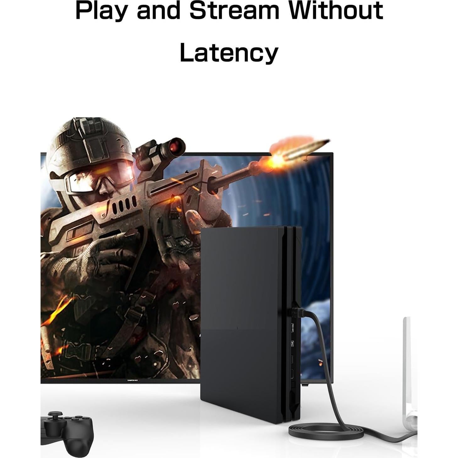 Cable Ethernet Cat 8 Senetem 30M 40Gbps 2000MHz RJ45 Plano