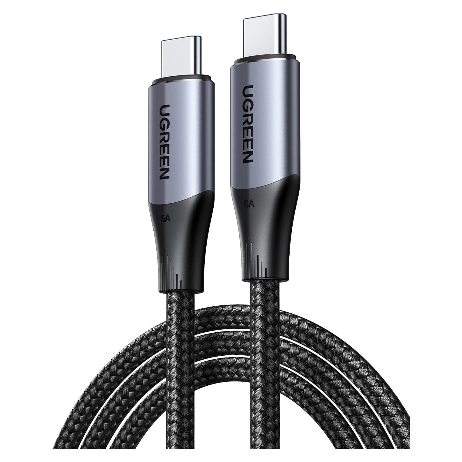 Cable USB C UGREEN 240W 1m 10Gbps 4K para iPhone y Samsung