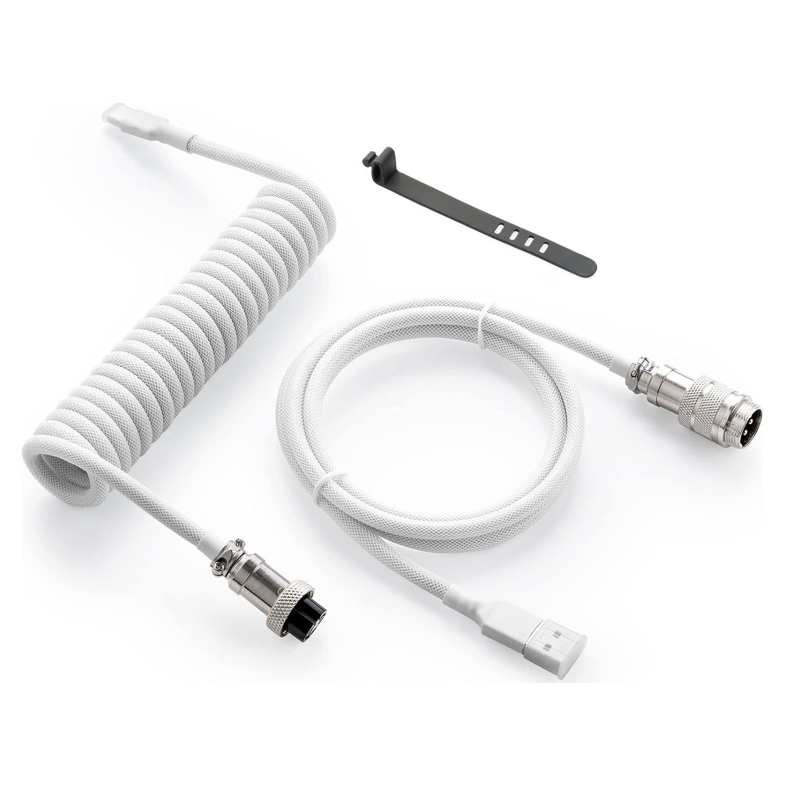Cable USB C en espiral GunMjo 1.5M para teclado gaming