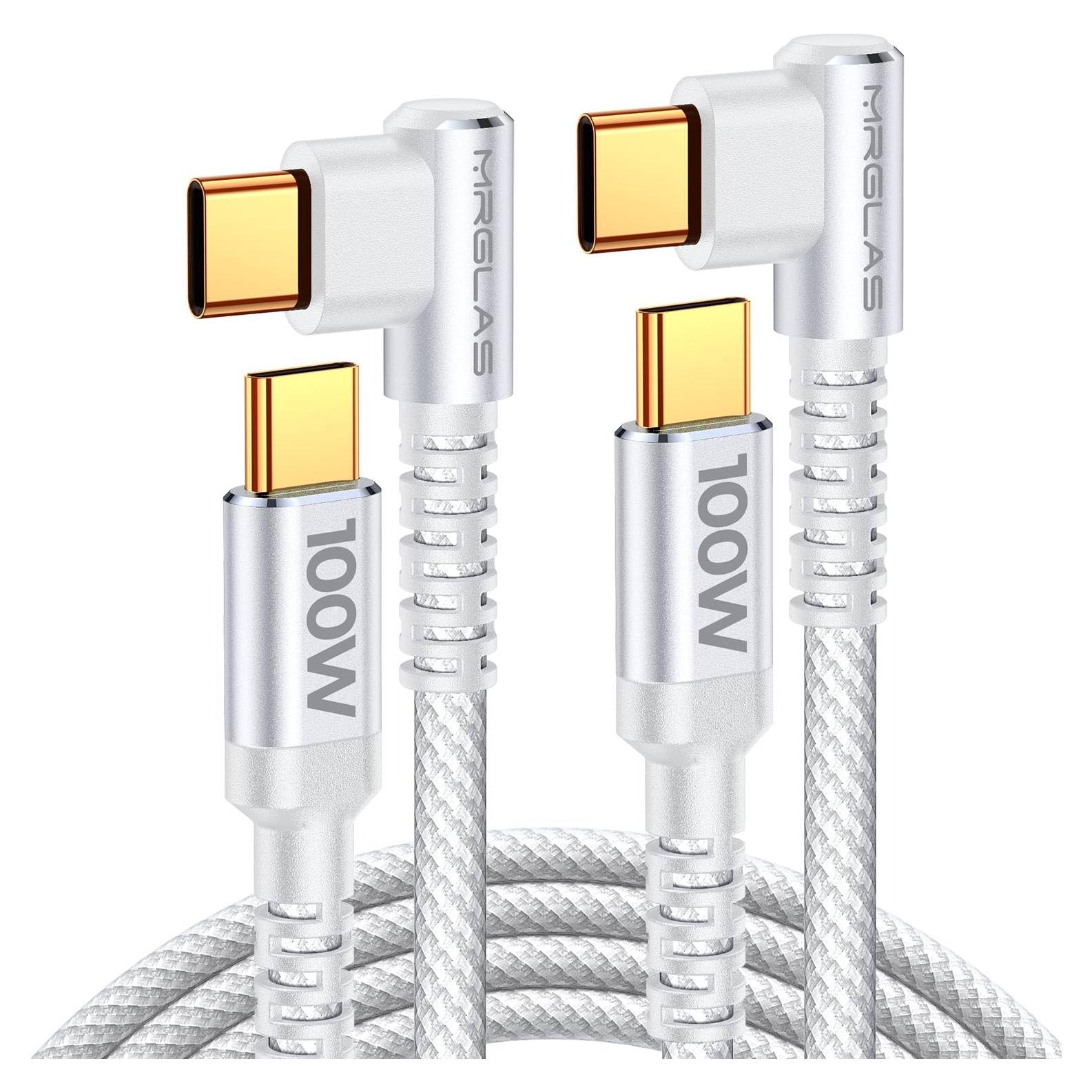 Paquete de 2 Cables USB C a USB C 100W 5A MRGLAS 2m