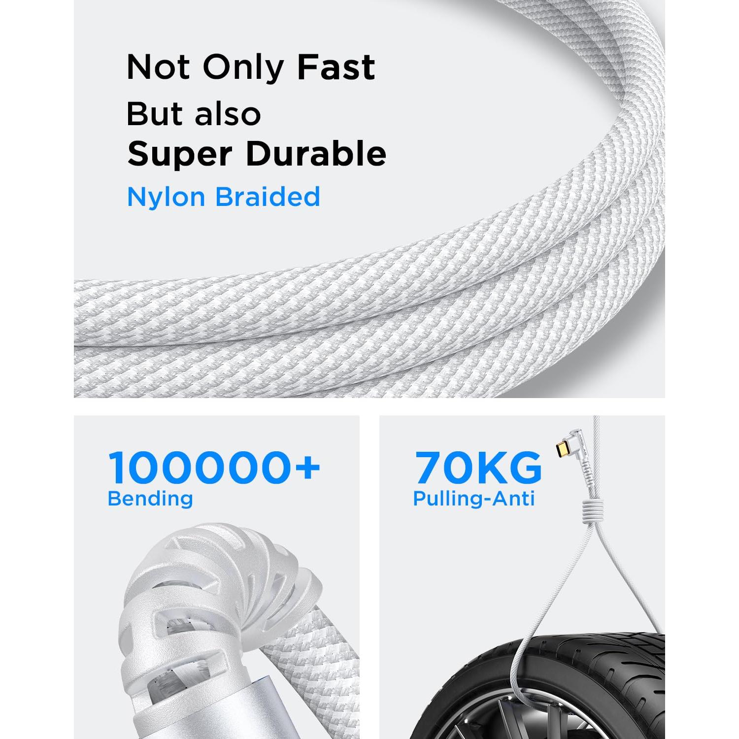 Paquete de 2 Cables USB C a USB C 100W 5A MRGLAS 2m