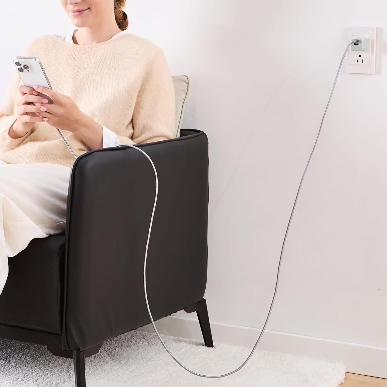 Cable de carga rápida USB-C a USB-C Amazon Basics 3m 60W