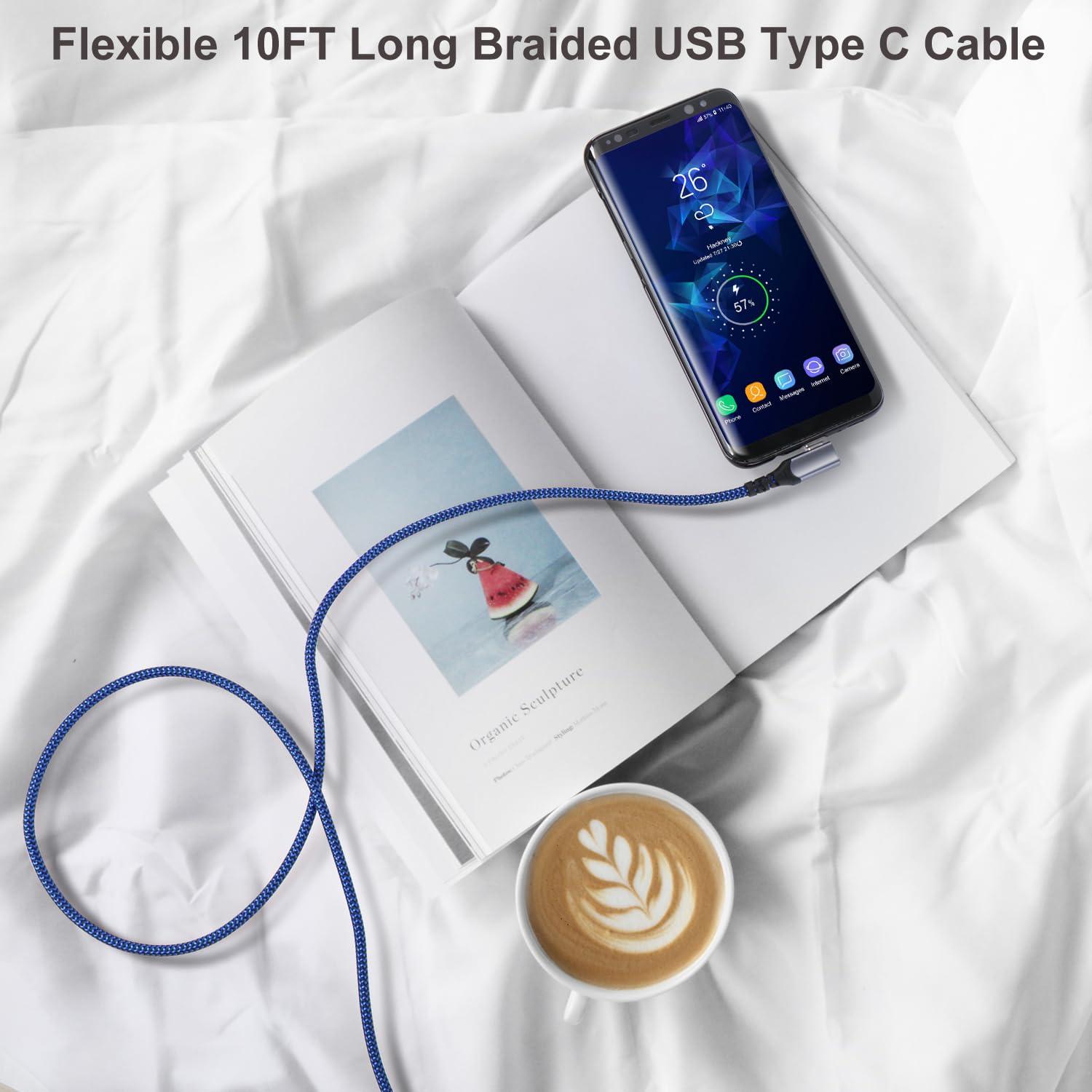 Cable USB C 3m OKRAY Paquete de 5 Cables Carga Rápida