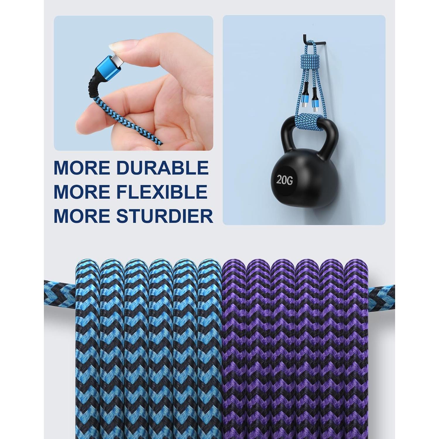 Cable de Carga Rápida USB C 10 Pies Ocbuo para iPhone 16