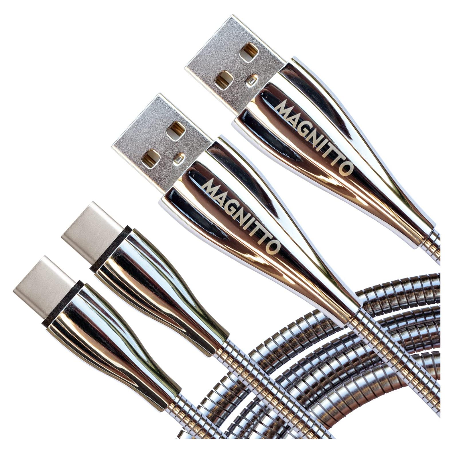 Cable USB Tipo C MAGNITTO 1.83m 2-Pack Cargador Rápido