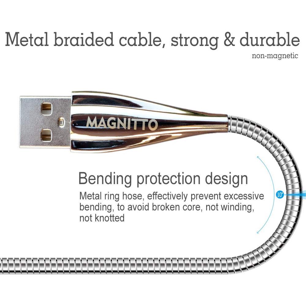 Cable USB Tipo C MAGNITTO 1.83m 2-Pack Cargador Rápido
