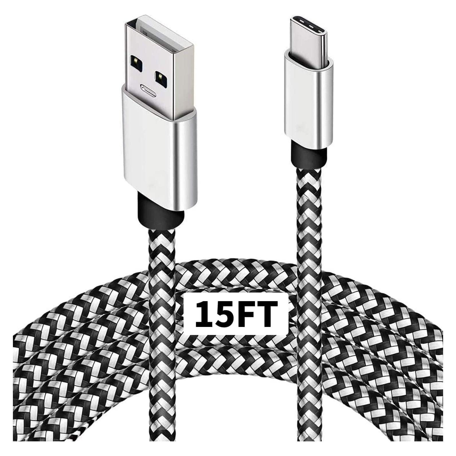 Cable USB Tipo C DEEGO 4.5M Trenzado para Smartphones y Laptops