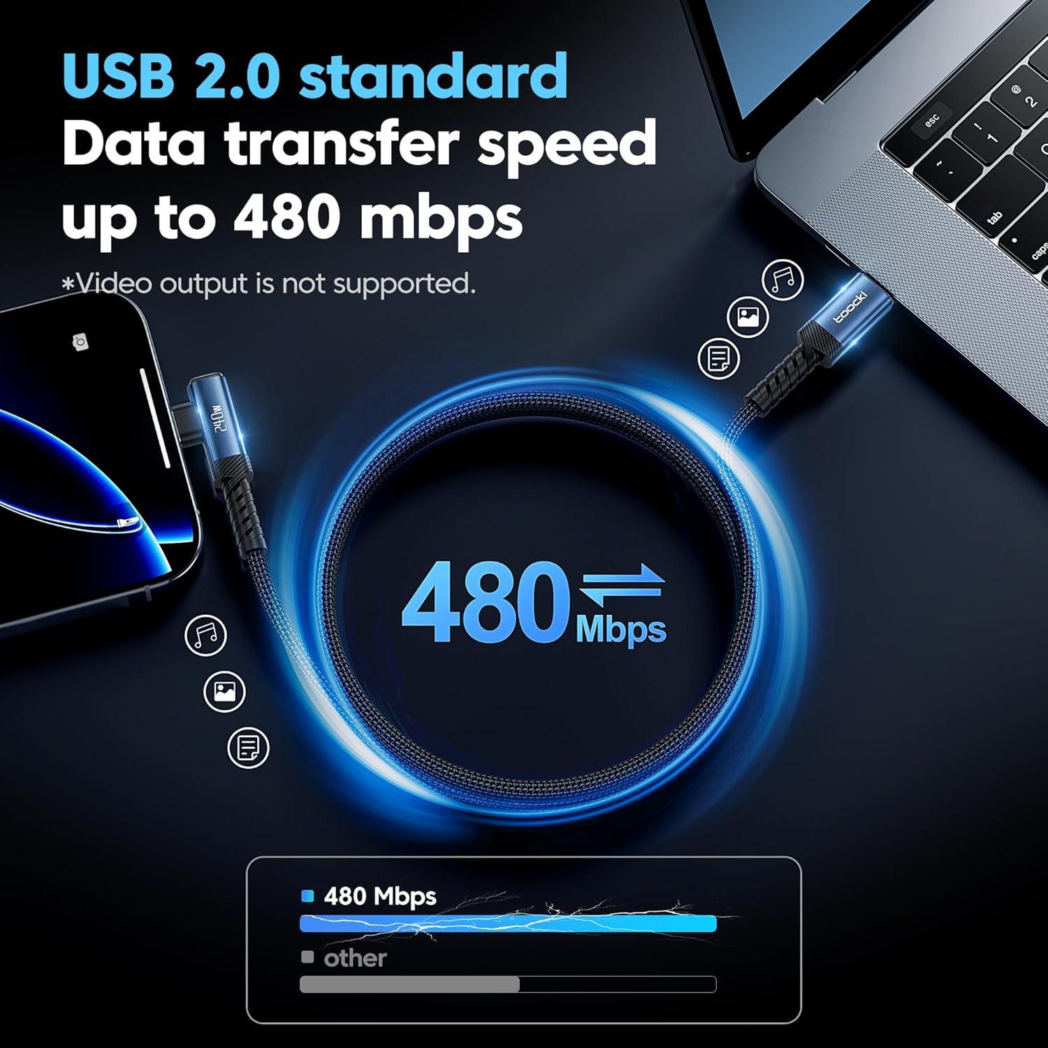 USB C Cable [2Pack, 10ft] 240W Fast Charging Type C Cord, Nylon Braided USB 2.0 Cable for iPhone 17 16 15 Pro Plus Pro Max Air, iPad Pro, Samsung Galaxy S25 S24, Switch, MacBook Pro, Pixel