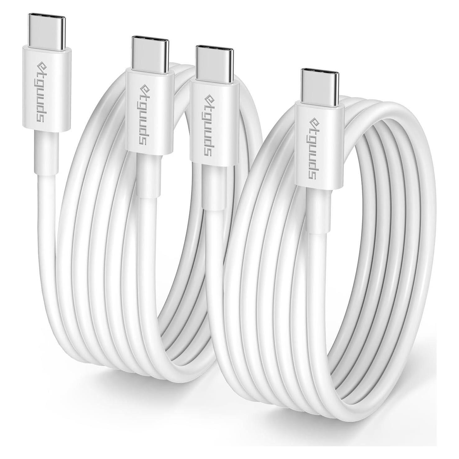 Cable USB C a USB C 3m etguuds Carga Rápida 60W 2Pack
