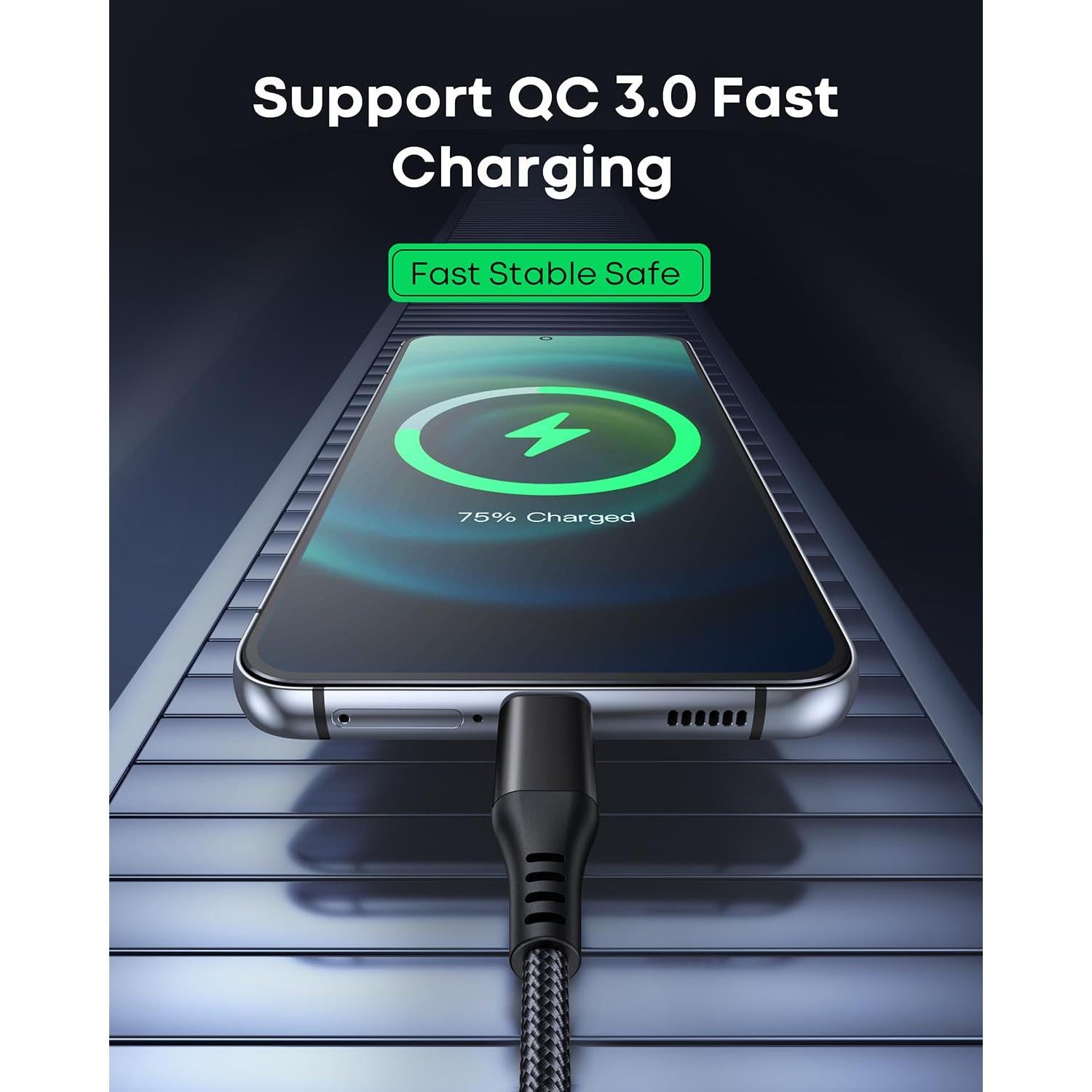 Cable USB C a USB C 20 pies 60W AZPPANXI trenzado nylon