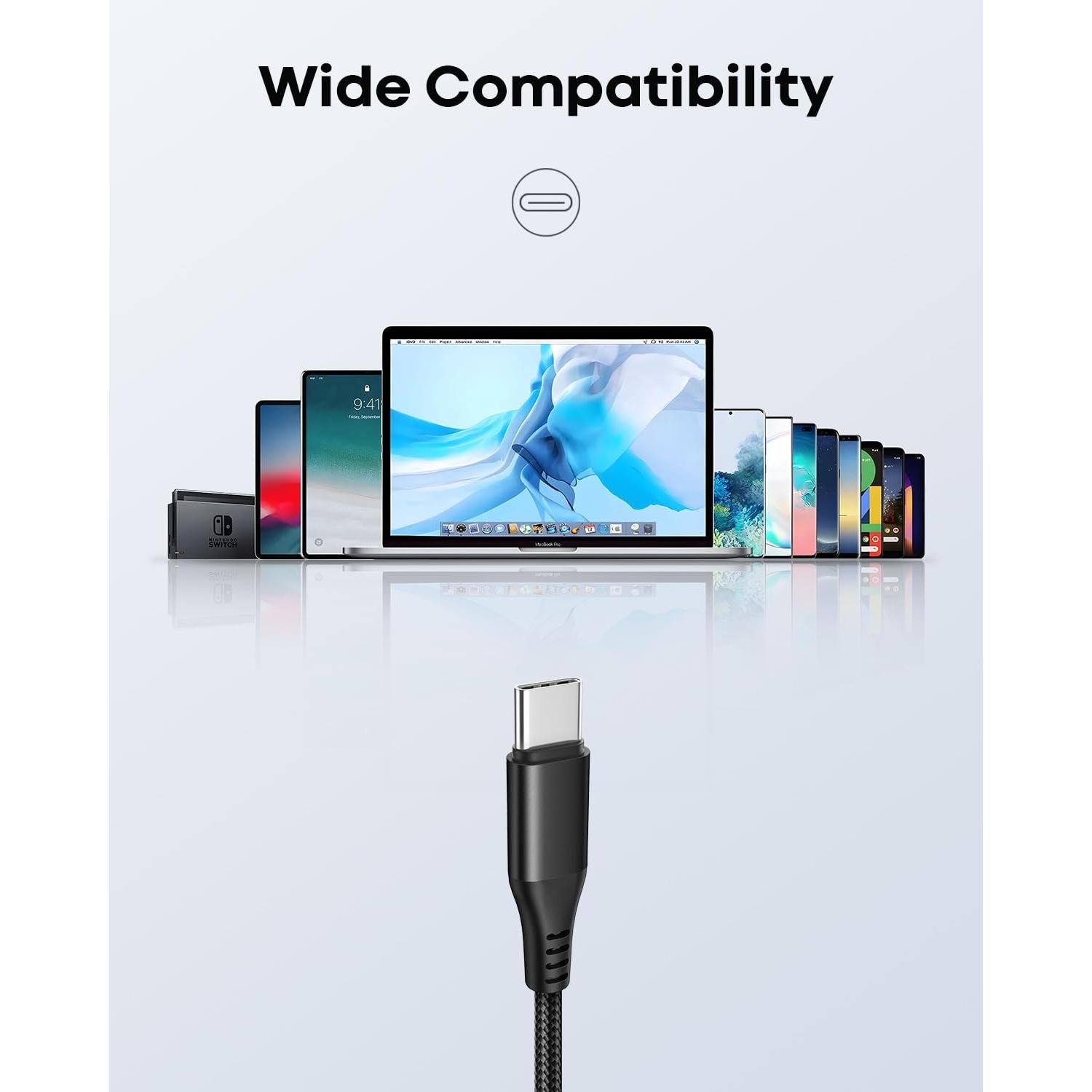 Cable USB C a USB C 20 pies 60W AZPPANXI trenzado nylon