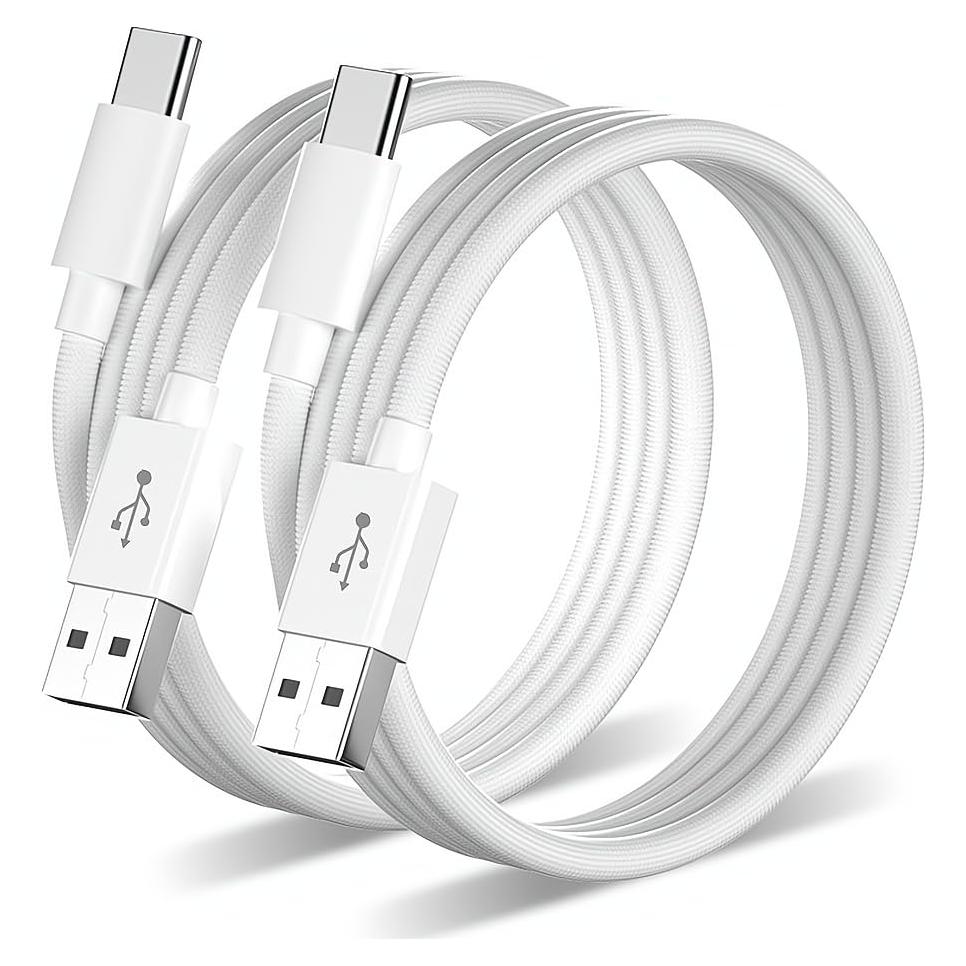 Cable USB-C trenzado 3 m Somzu 2-Pack Carga Rápida iPhone 16
