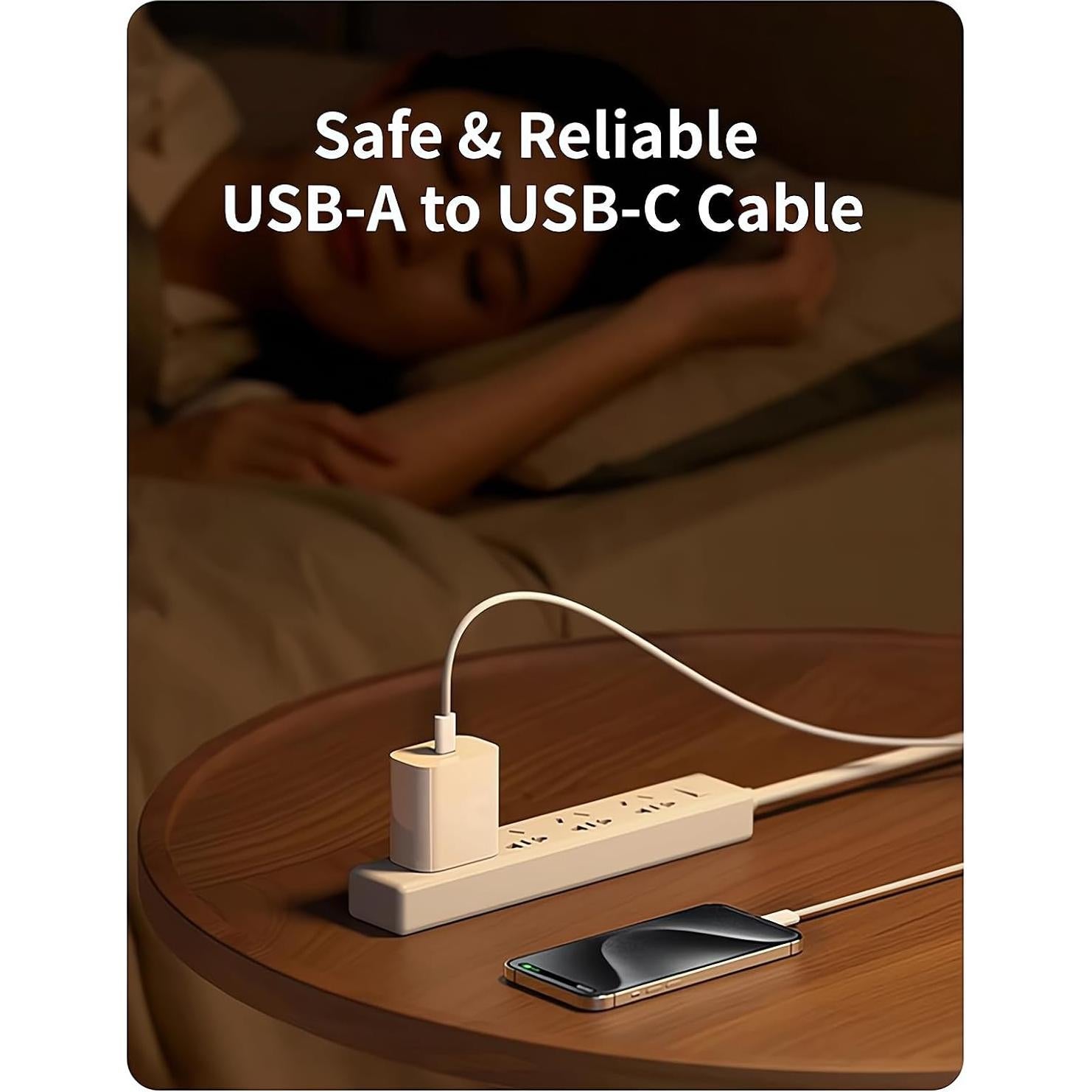 Cable USB-C trenzado 3 m Somzu 2-Pack Carga Rápida iPhone 16