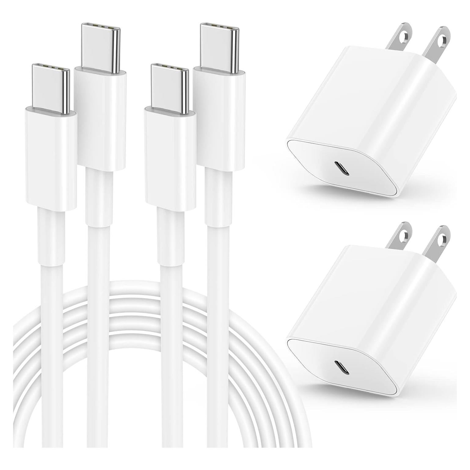 Cargador Rápido 20W USB-C para iPhone 16/15 y iPad 12.9/11