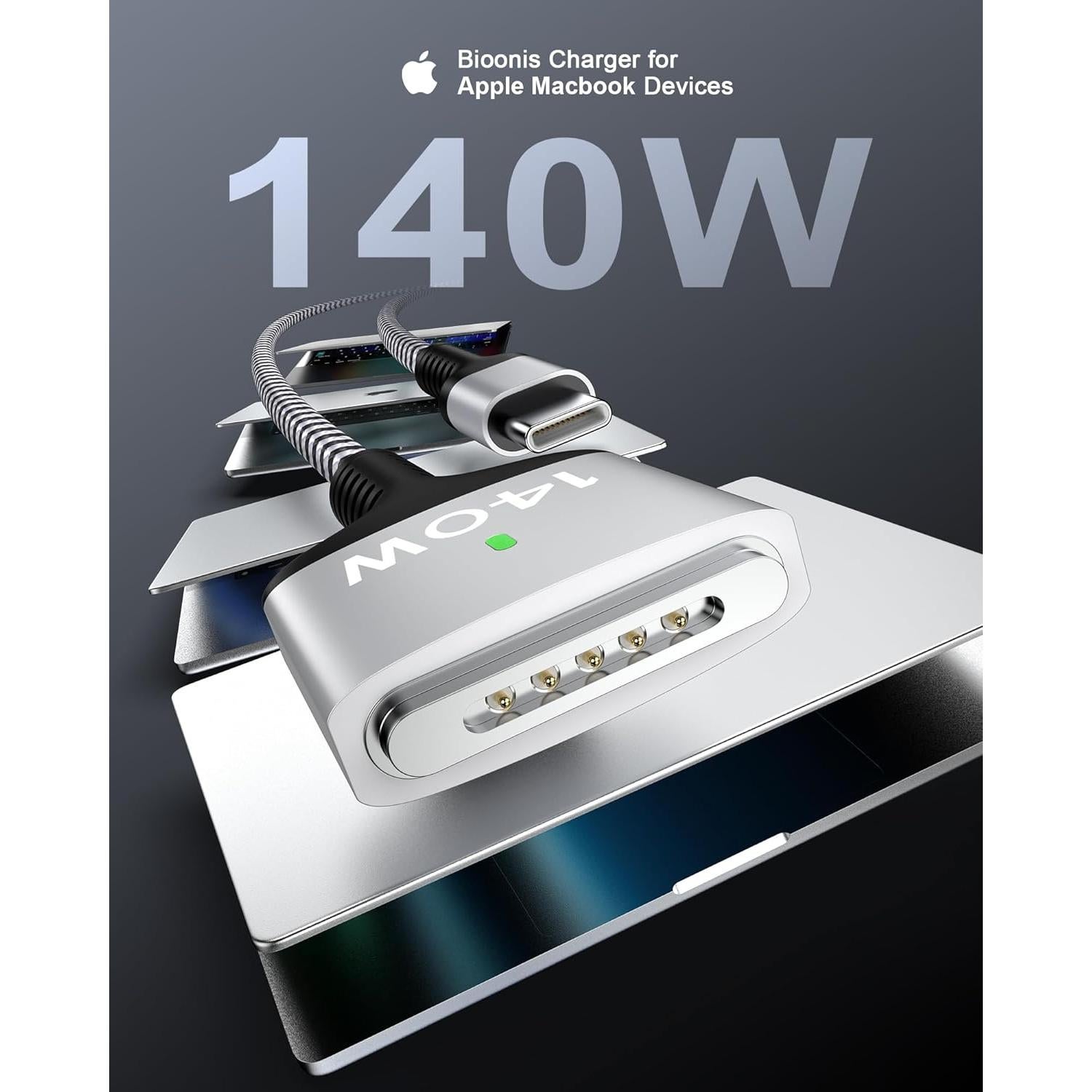 Cable de Carga USB-C a MagSafe 3 140W para MacBook Pro/Air