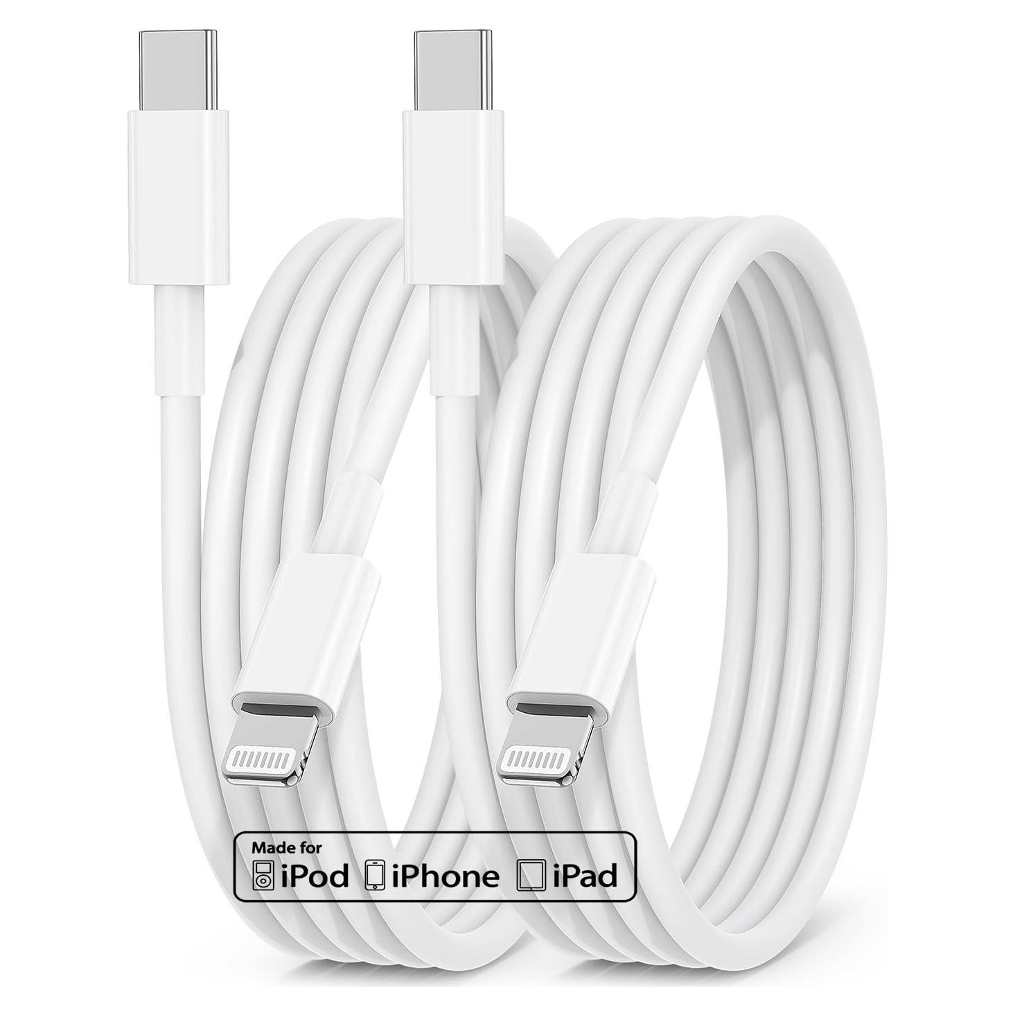 Cable USB C a Lightning 10 Pies Uzeuza - Carga Rápida MFi