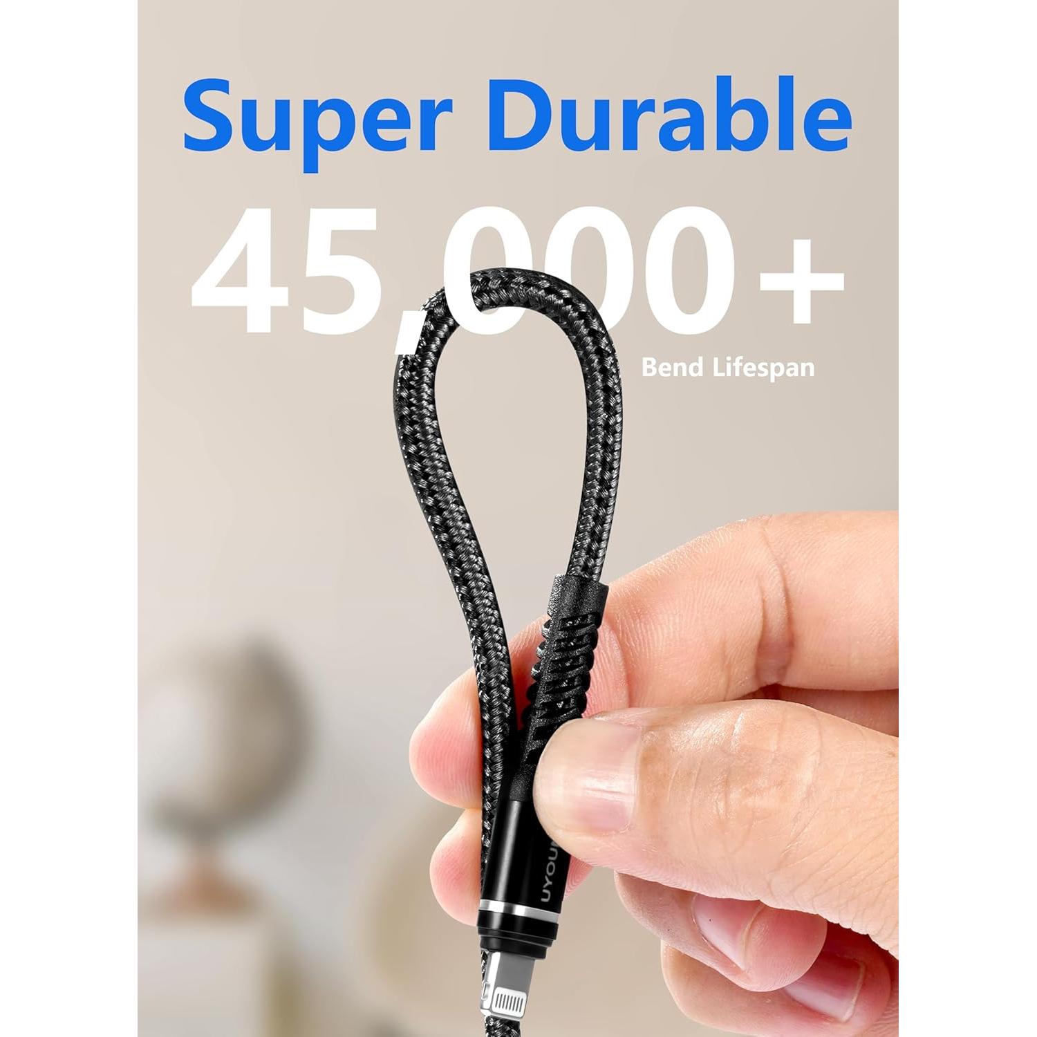 Cargador Rápido USB C a Lightning UYOUNG 3M para iPhone