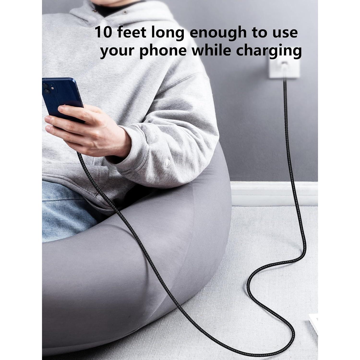 Cargador Rápido USB C a Lightning UYOUNG 3M para iPhone