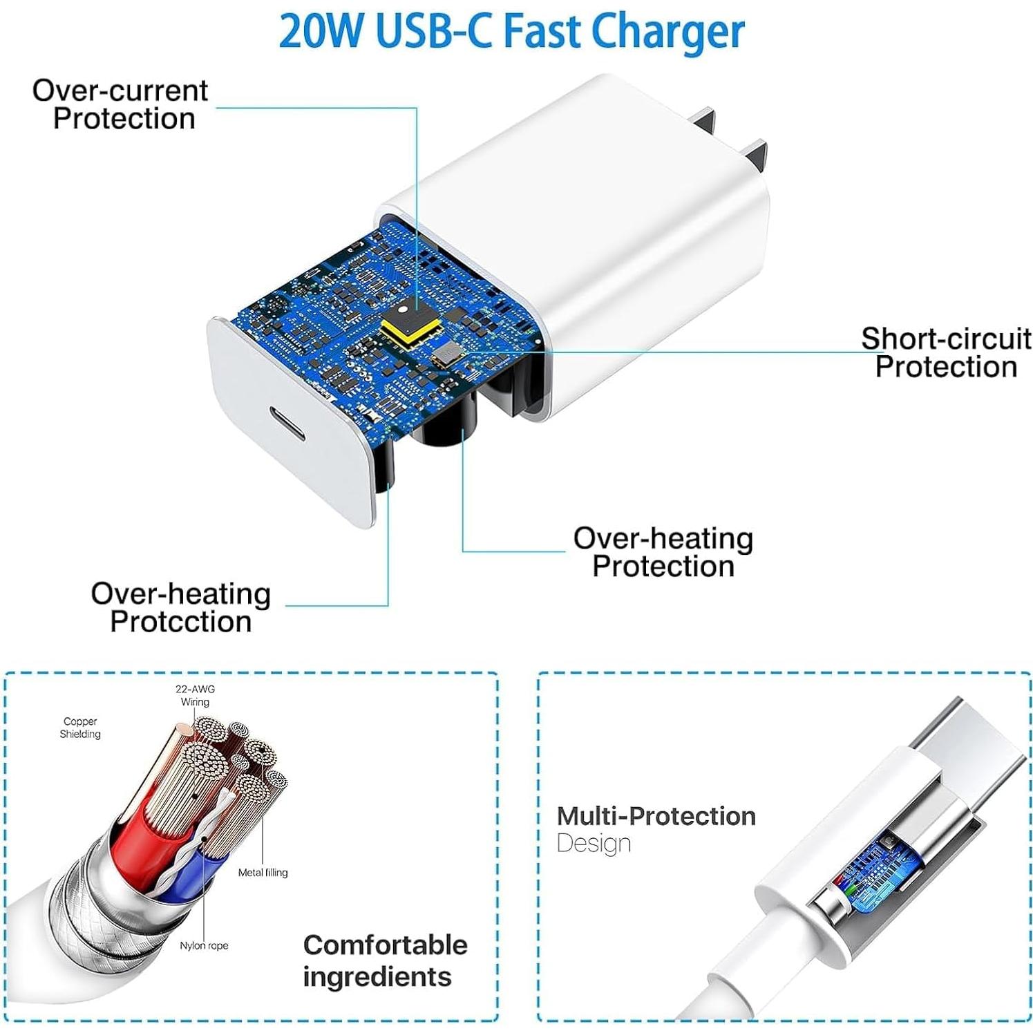 Cargador Rápido Apple Watch 3M USB C 20W Compatible Series 10-1