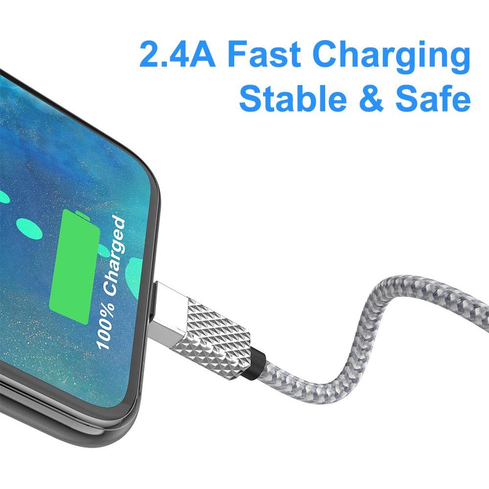 Cable de Carga Extra Largo 6m para iPhone MFi Rápido