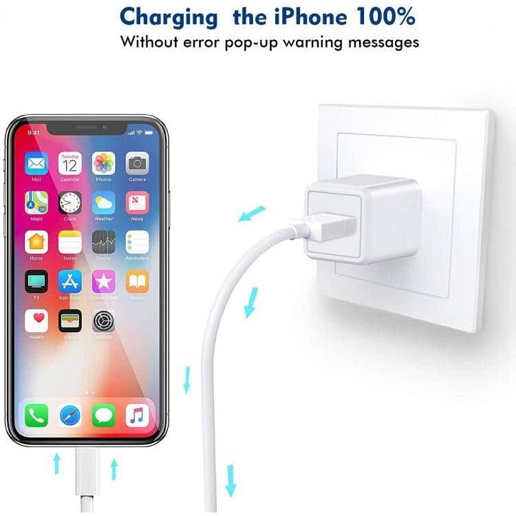 Cargador Rápido 2Pack Yeptech para iPhone 3m Lightning