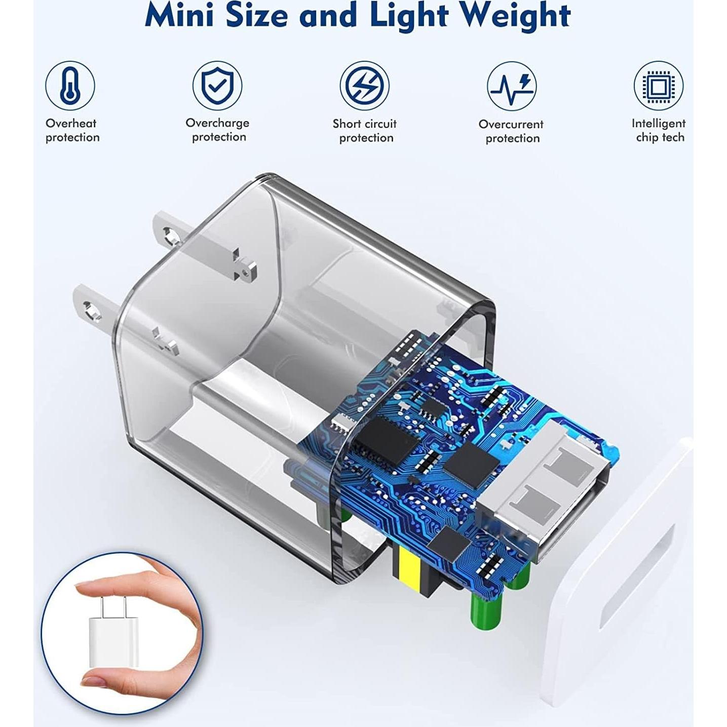 Cargador Rápido 2Pack Yeptech para iPhone 3m Lightning