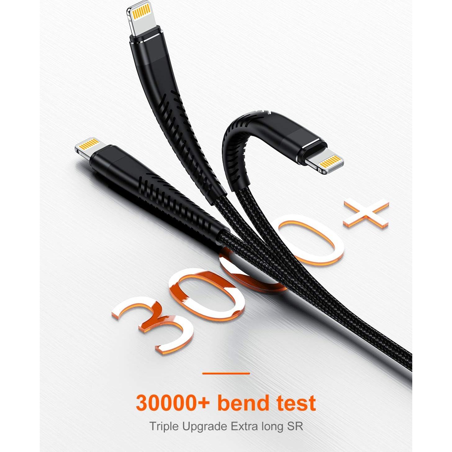 Cable de Carga Extra Largo Jeenek Lightning 5M Carga Rápida