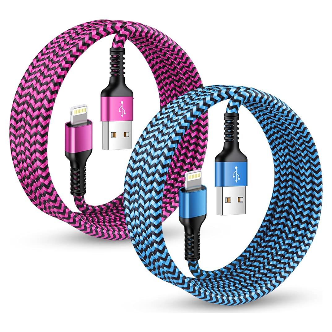 Cable de carga rápida MFI 10 pies Dynamic8 para iPhone