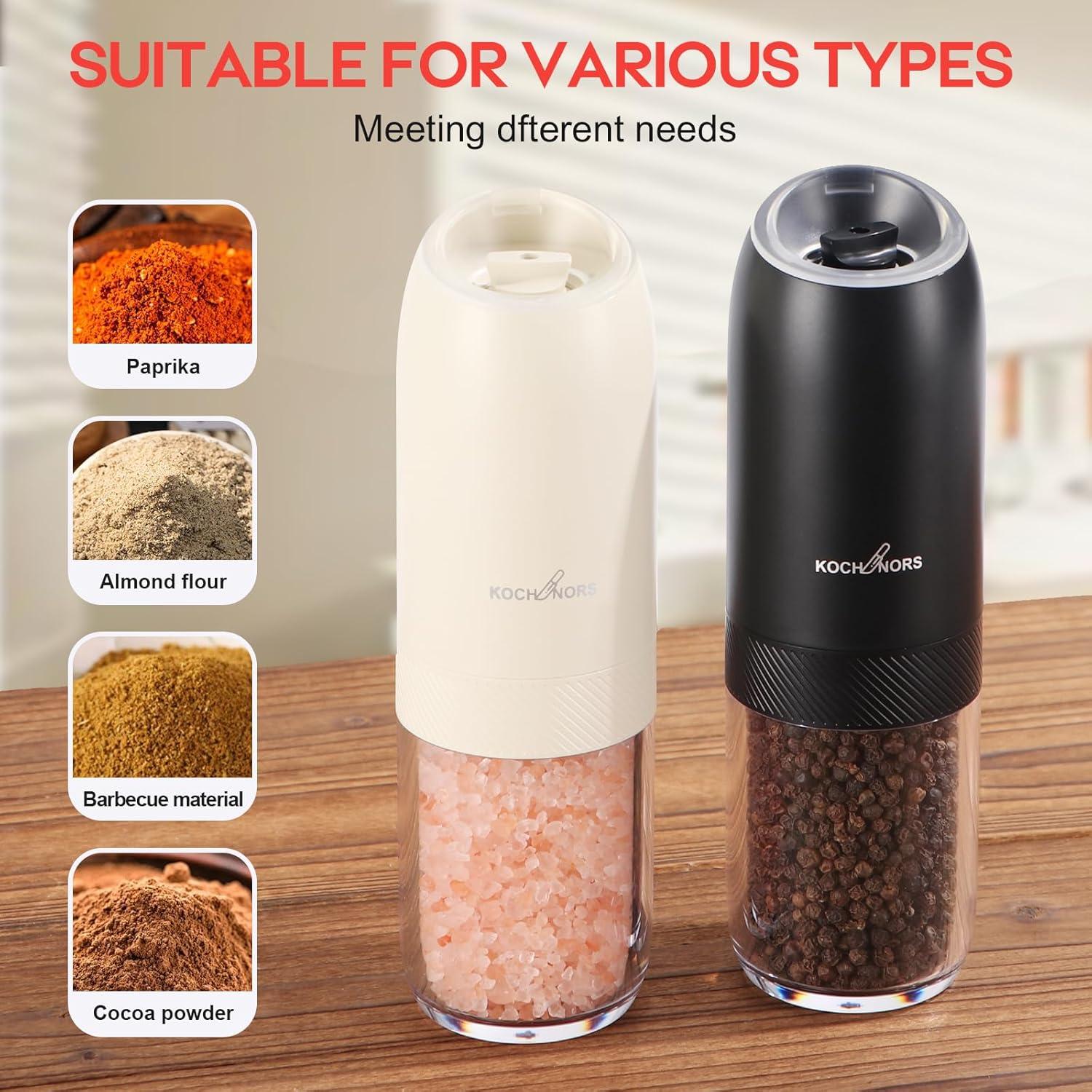 Juego de Molinillos Eléctricos de Sal y Pimienta Kochnors 176ml