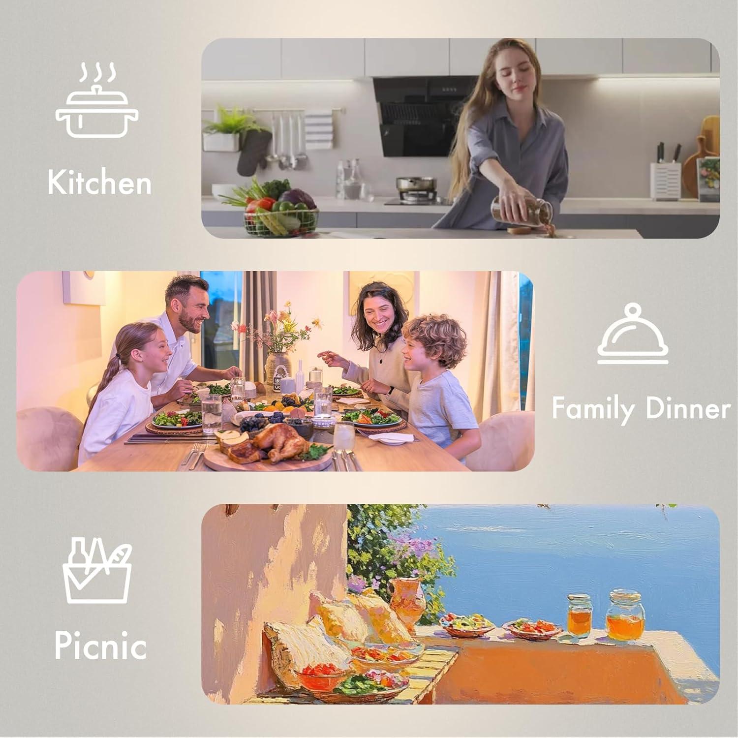 Molinillo Eléctrico de Sal y Pimienta Nayelf 2 en 1 Plateado