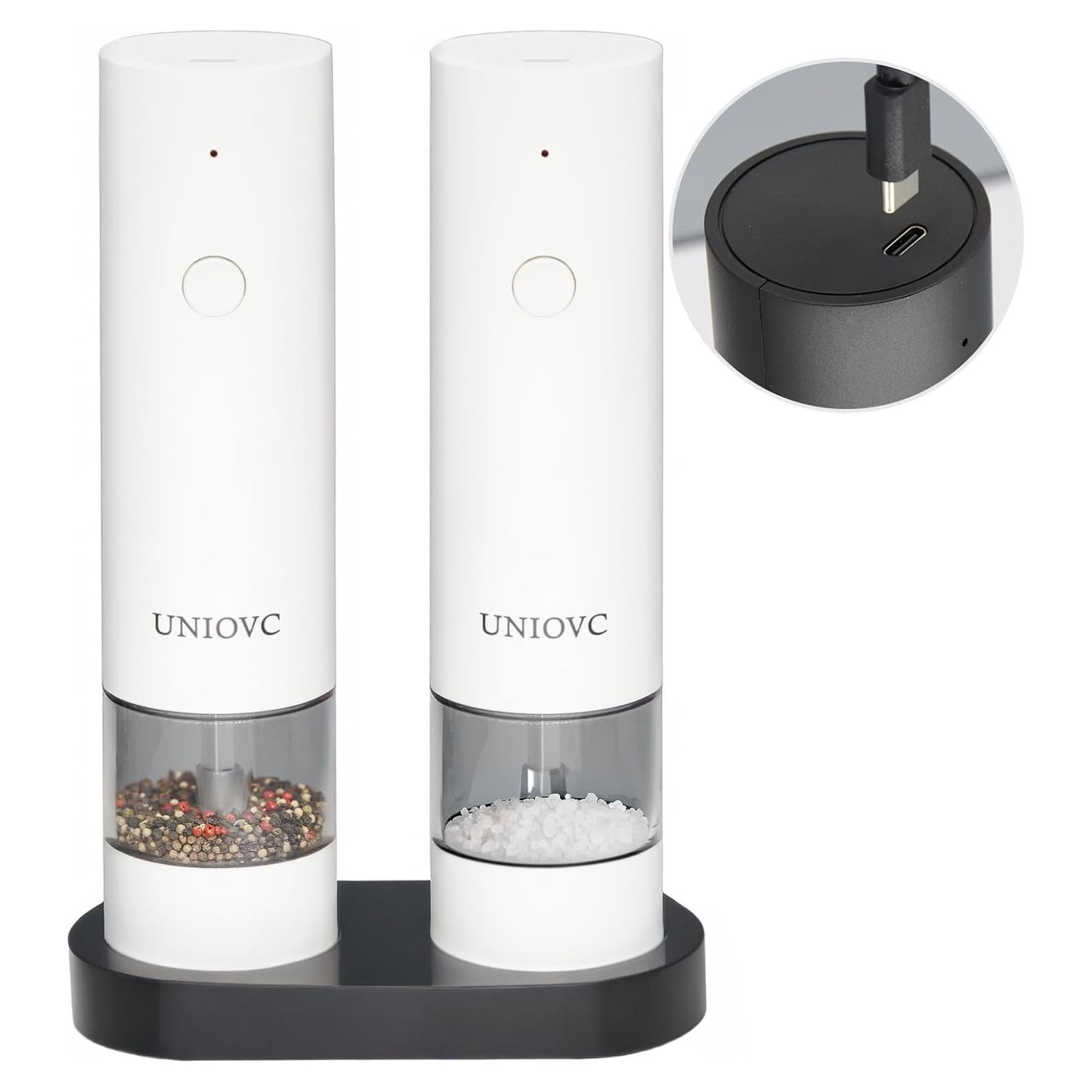 Juego de Molinillos Eléctricos de Sal y Pimienta UNIOVC