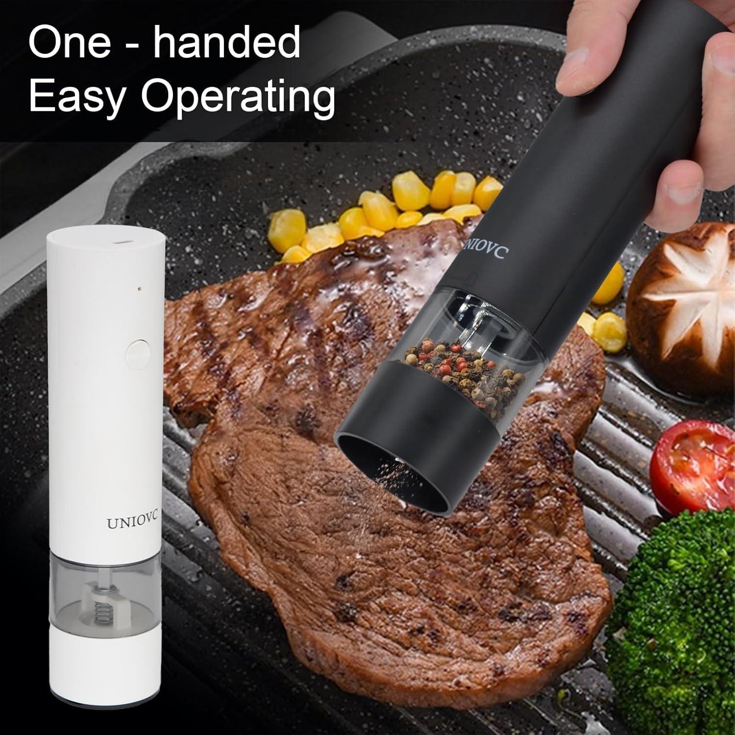 Juego de Molinillos Eléctricos de Sal y Pimienta UNIOVC