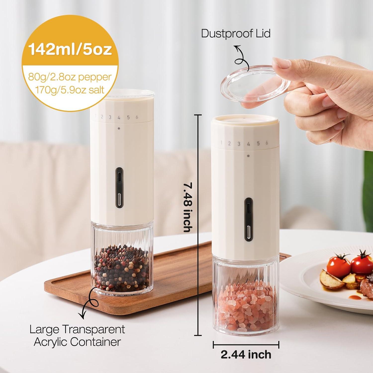 Juego de Molinillos Eléctricos Vucchini con Ajuste 6 Niveles