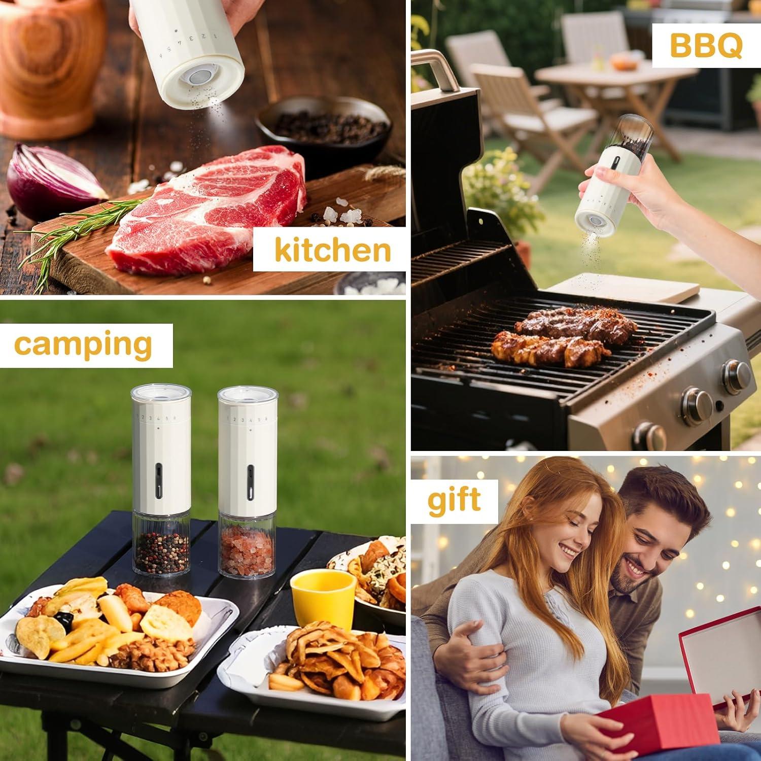 Juego de Molinillos Eléctricos Vucchini con Ajuste 6 Niveles