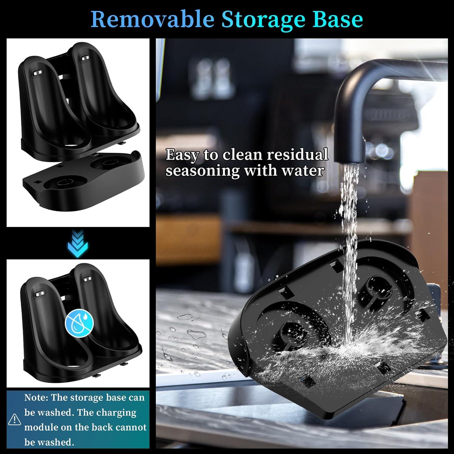 Juego de Molinillos Eléctricos de Sal y Pimienta QTDHG 95ml