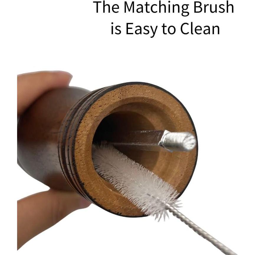 Juego de Molinillos de Sal y Pimienta MASALACO 16.5 cm Madera