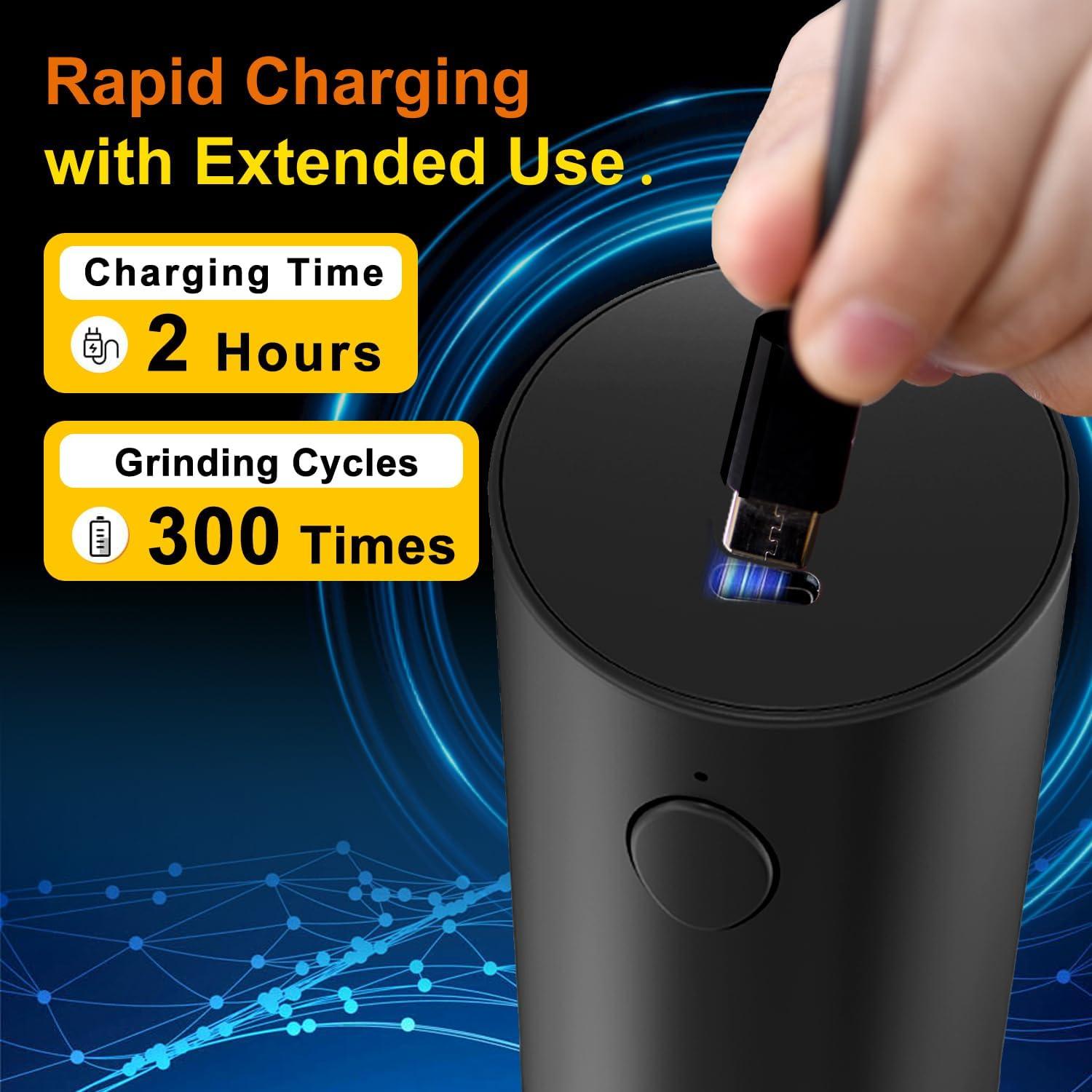 Juego de Molinillos Eléctricos de Sal y Pimienta VGY 95ml