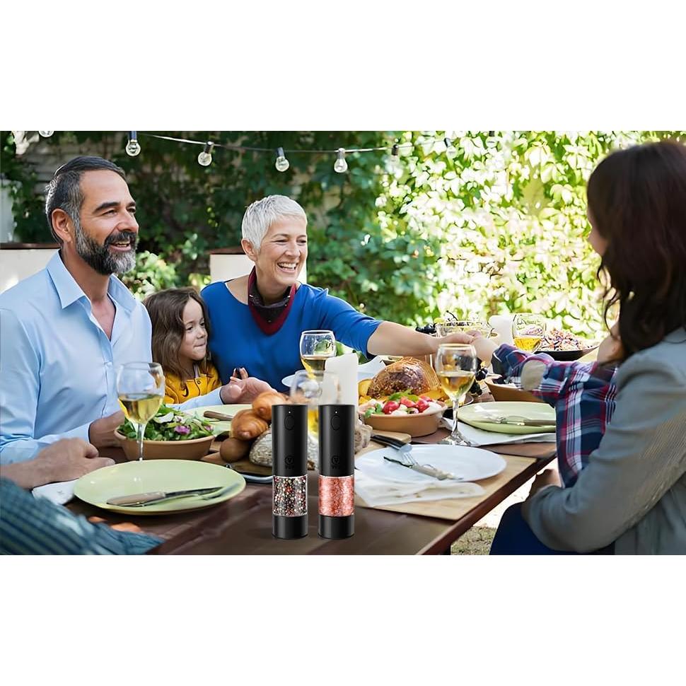 Juego de Molinillos Eléctricos de Sal y Pimienta VGY 95ml