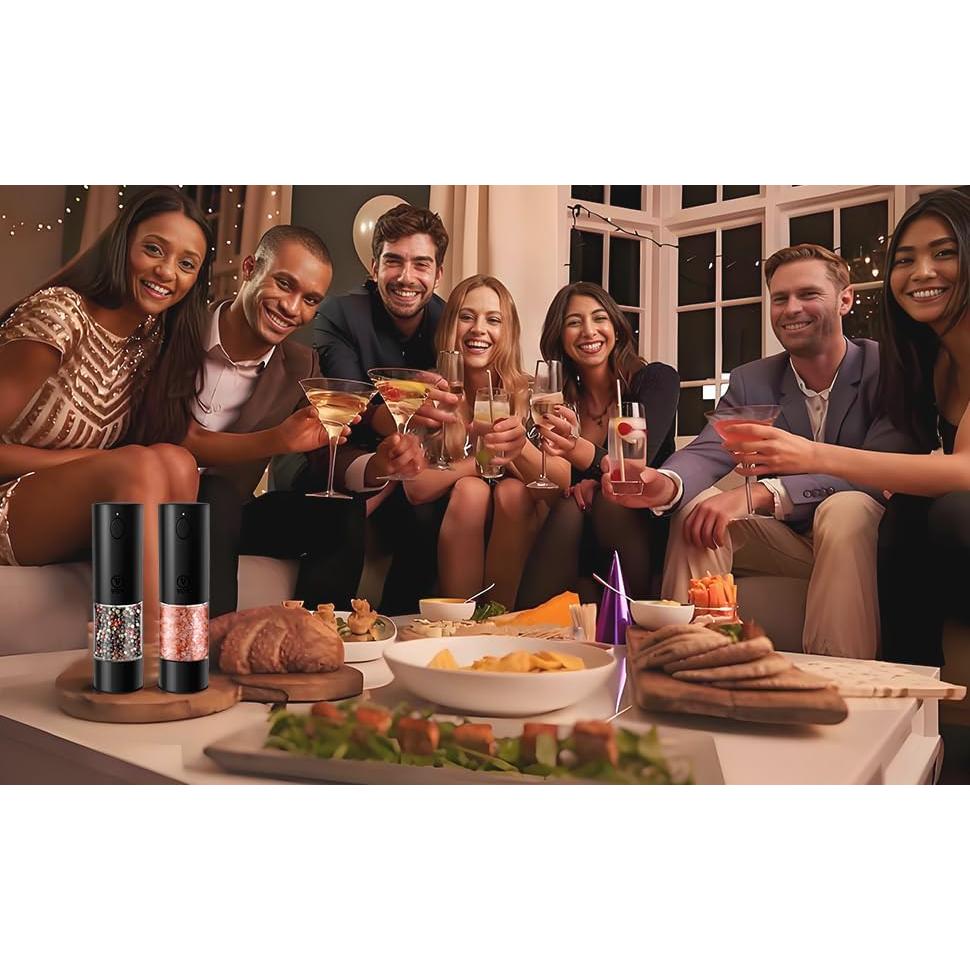 Juego de Molinillos Eléctricos de Sal y Pimienta VGY 95ml