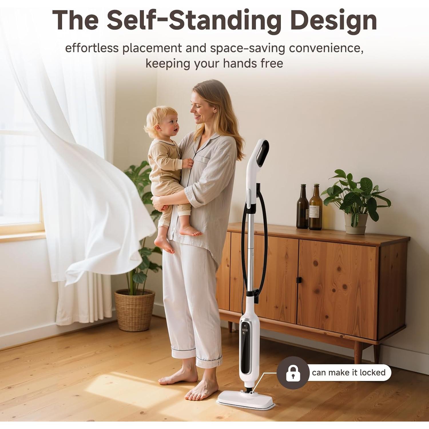 Mopa de Vapor Rvwsx C228 12 en 1 con Pantalla LED 1200W