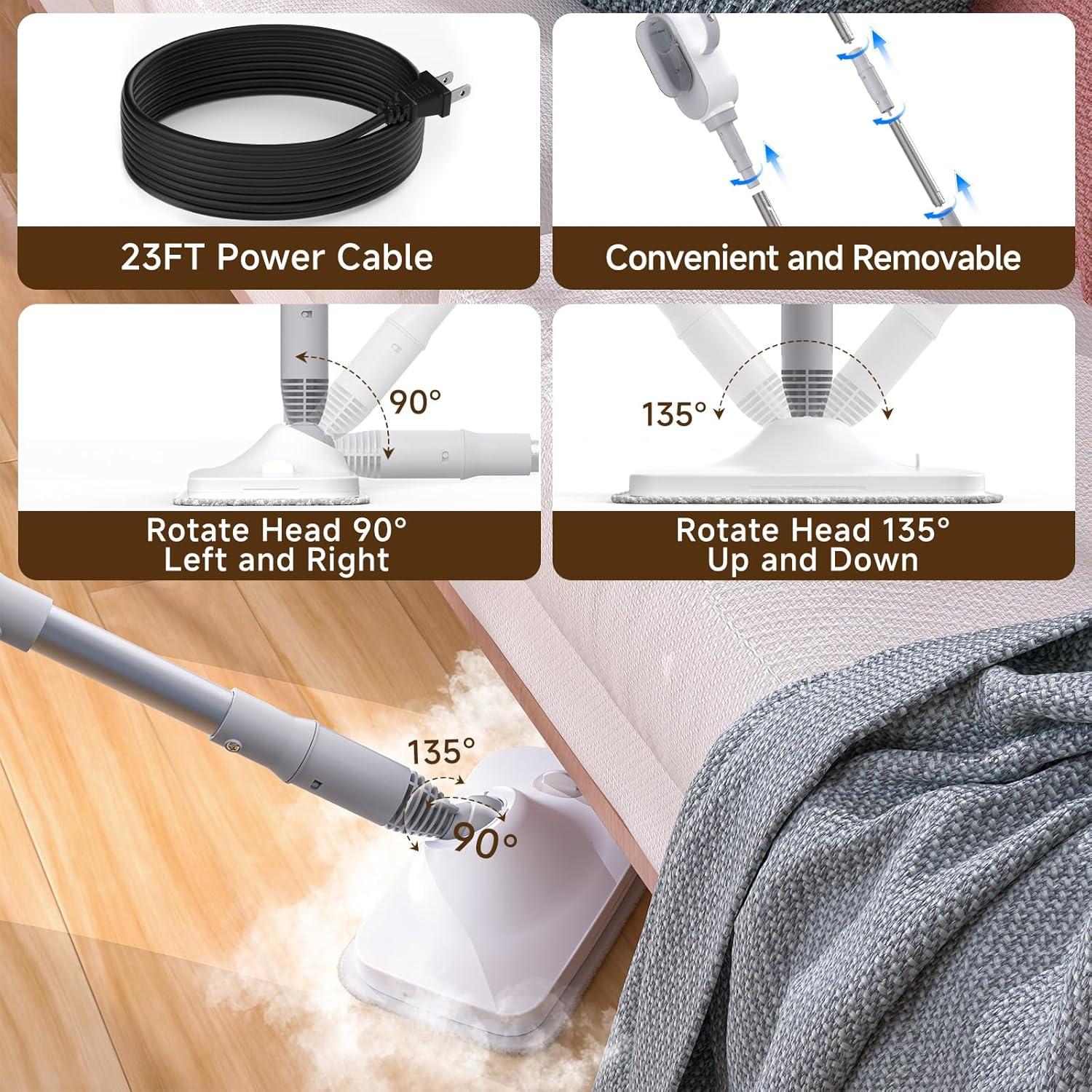 Mopa de Vapor SYUDTY DJ-1018 13 en 1 500ml 1500W Blanca