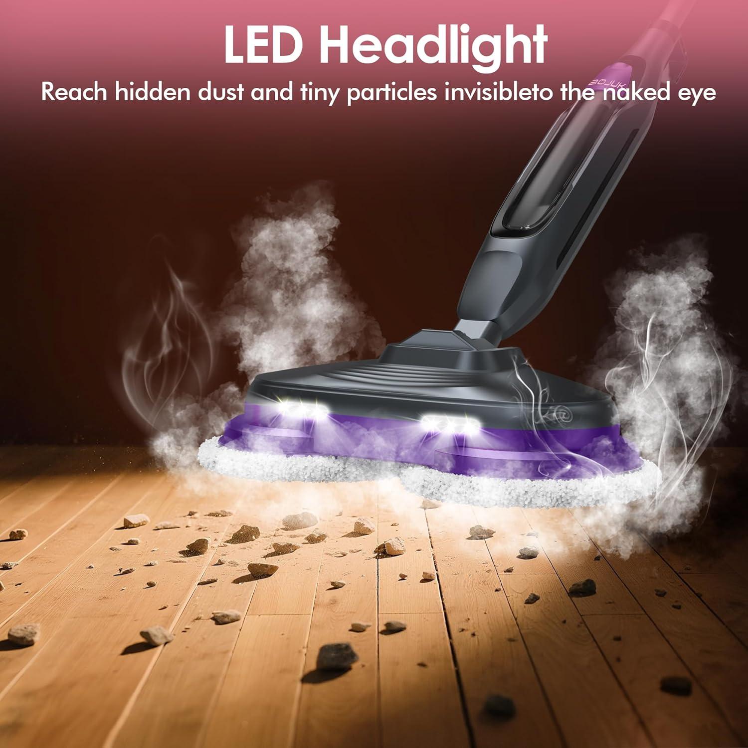 Fregona de Vapor BOJUK F2-D2 1500W con 6 Almohadillas Rotativas