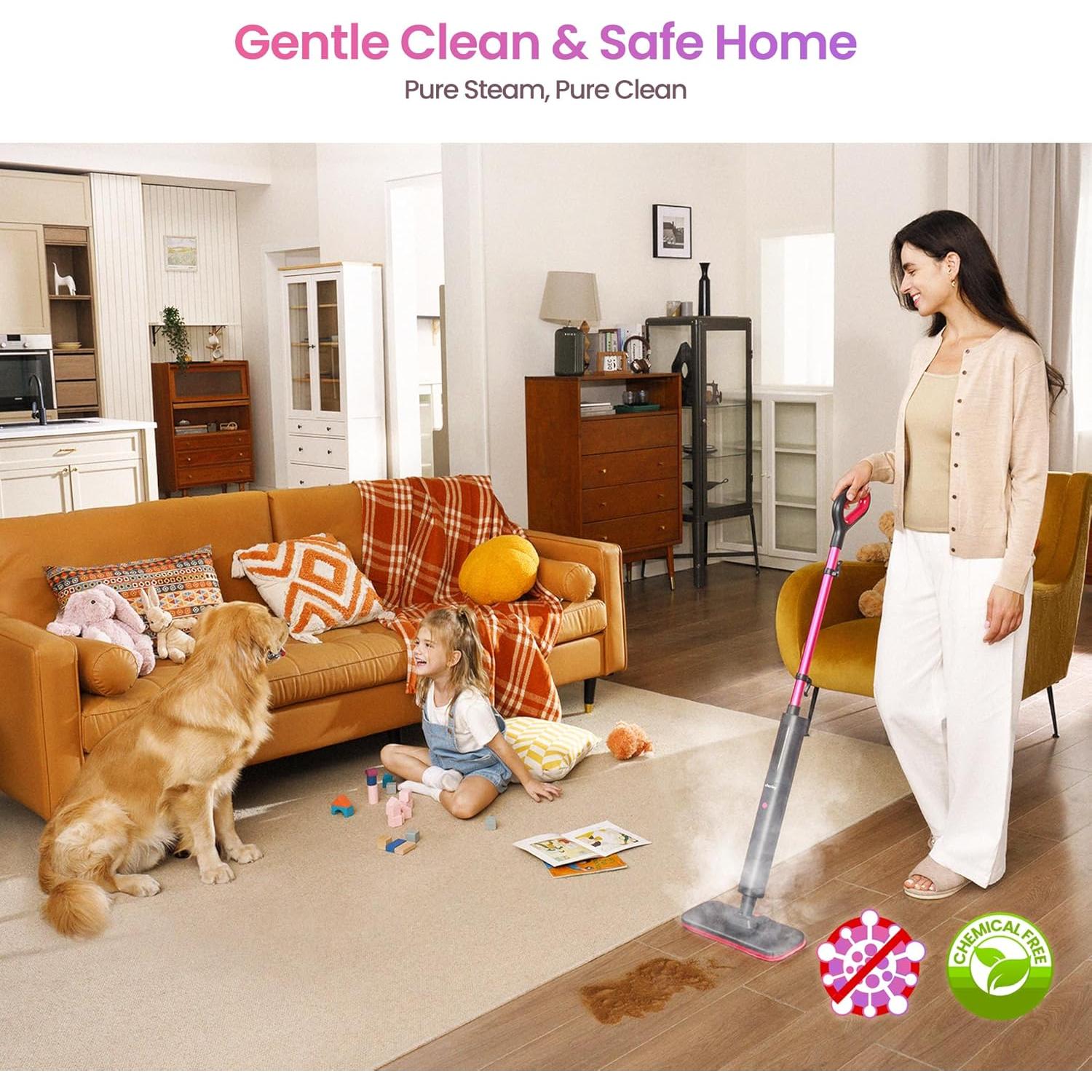 Trapeador de Vapor Schenley 1200W Calentamiento 15s Ligero