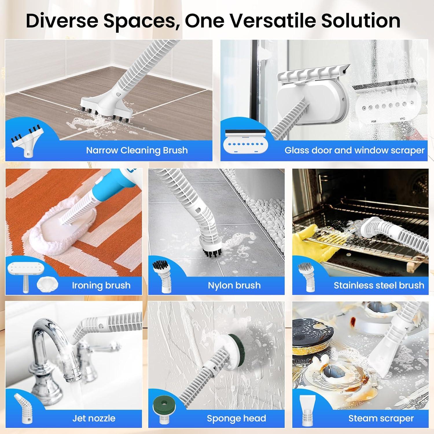 Mopa de Vapor Czlife Z7 1300W 13 en 1 Azul para Pisos