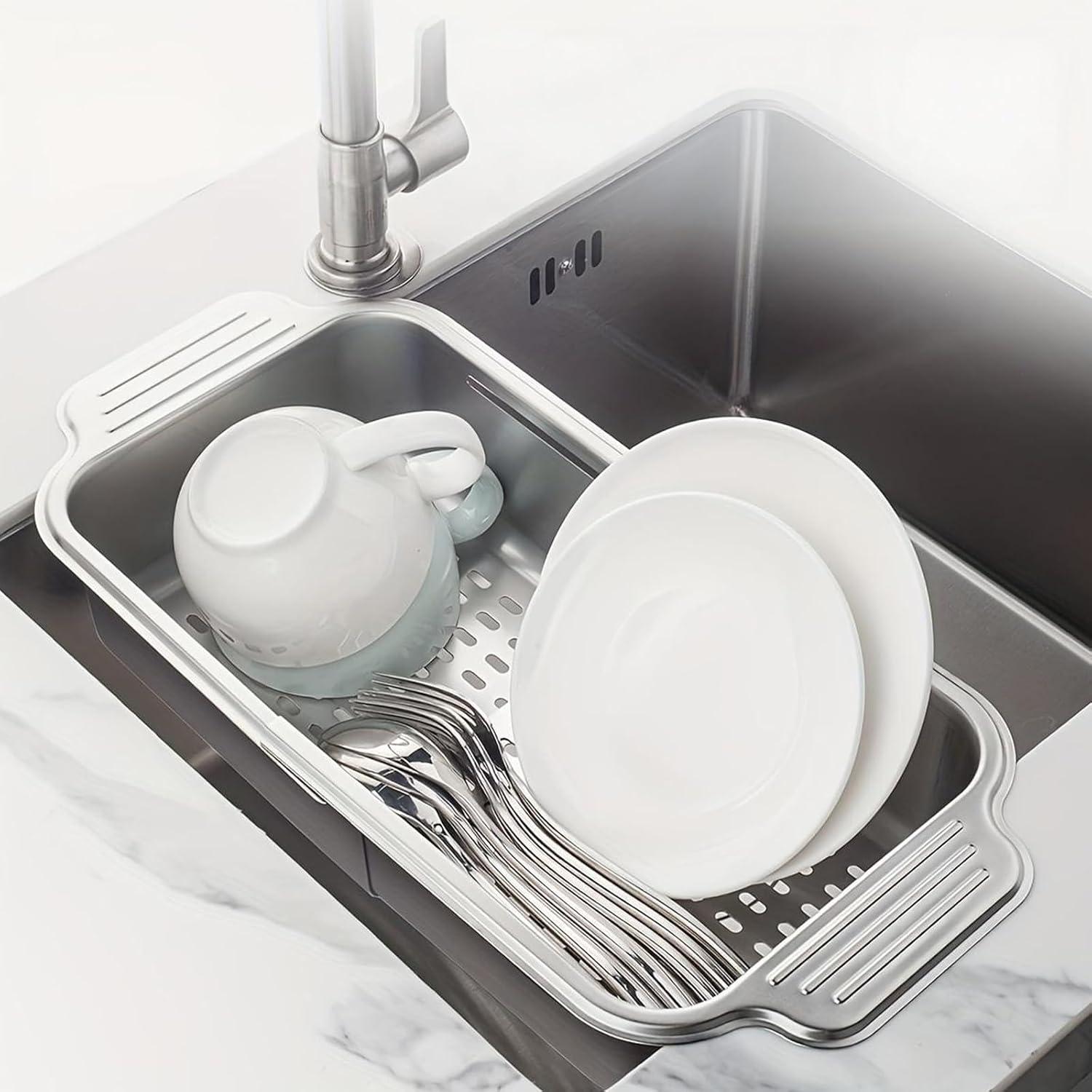 Colador Plegable IEMIEBSHA de Acero Inoxidable 34-44cm