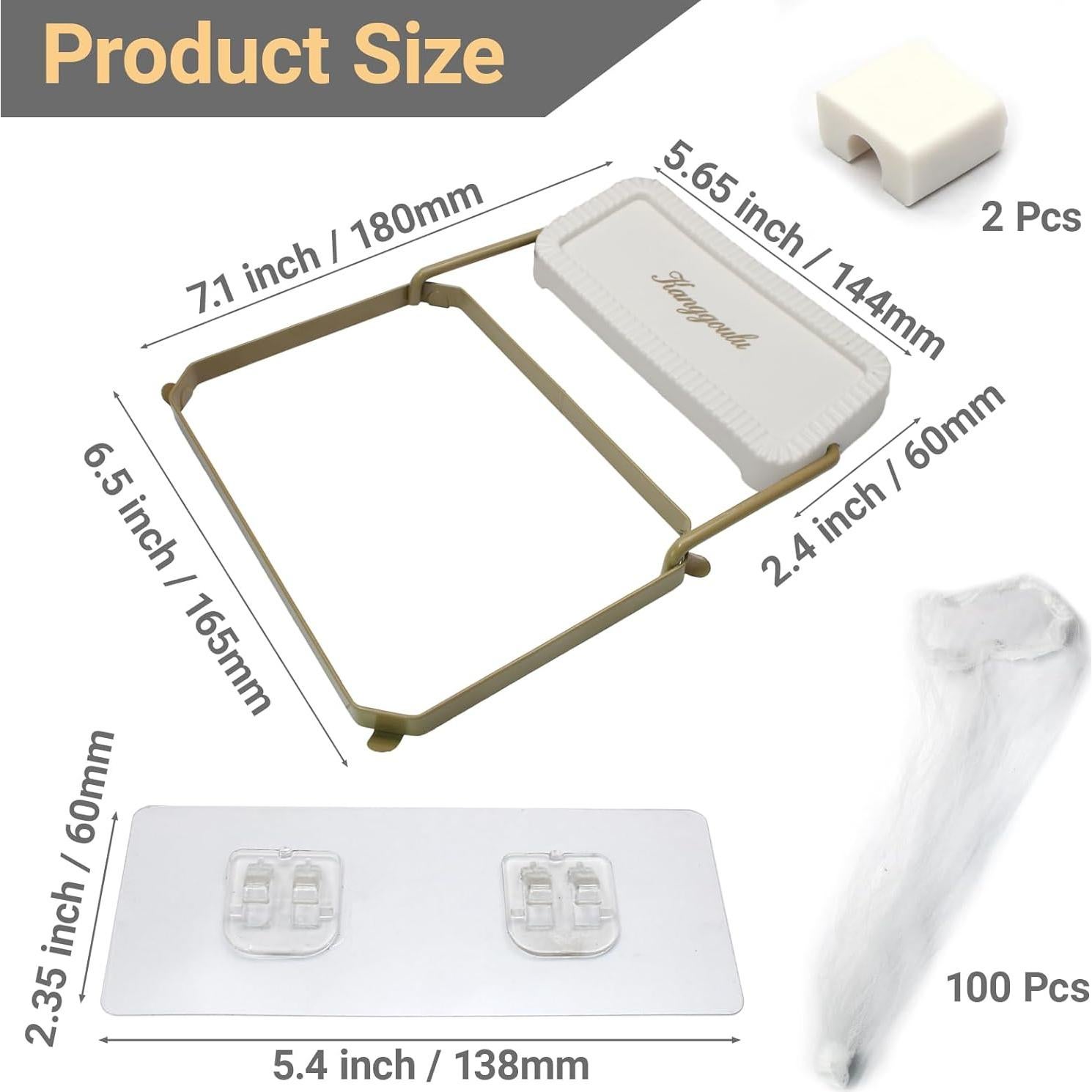 Colador de Esquina para Fregadero HARSKIYER con 100 Bolsas Desechables