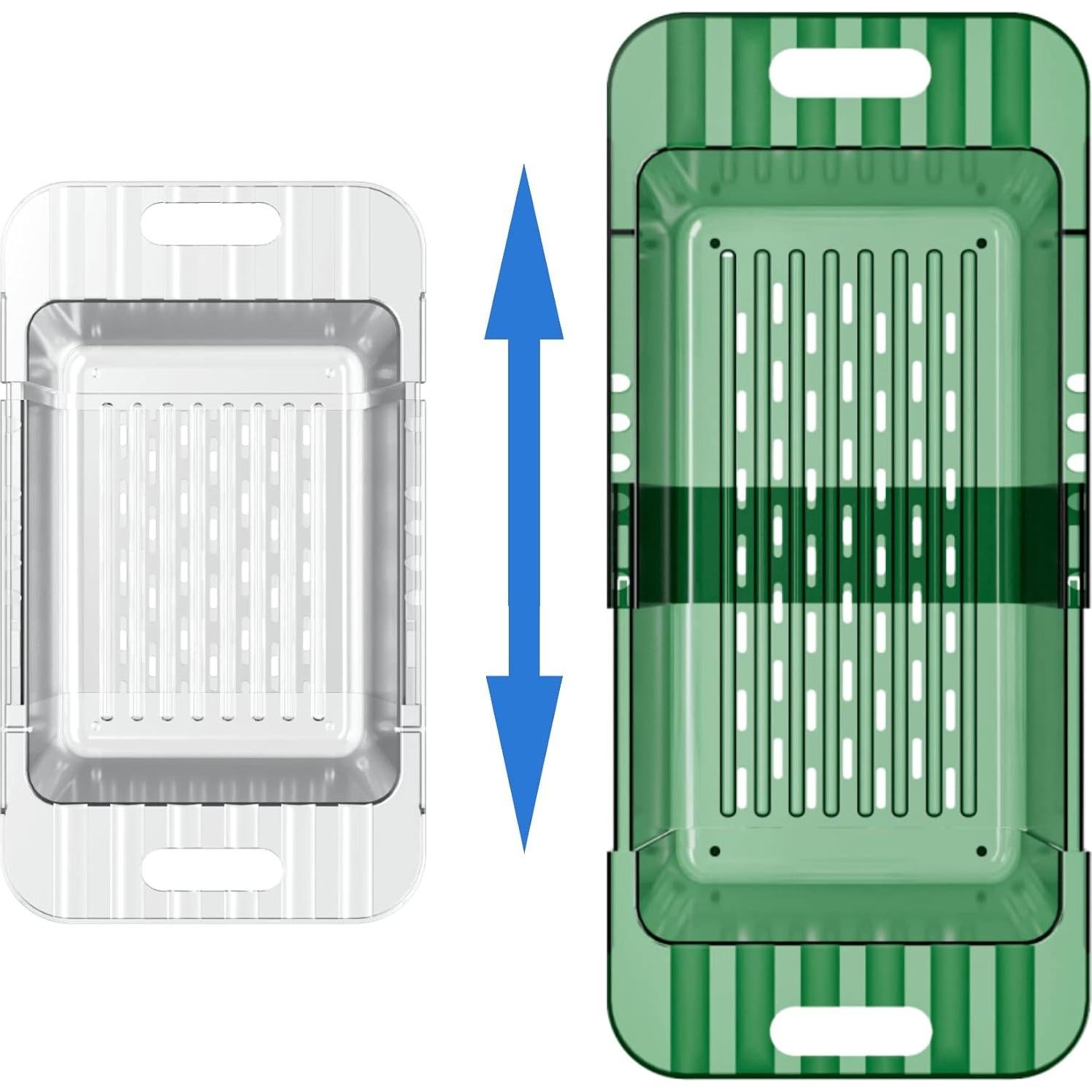 Colador Colapsable DALLYOUGU Verde Claro para Fregadero