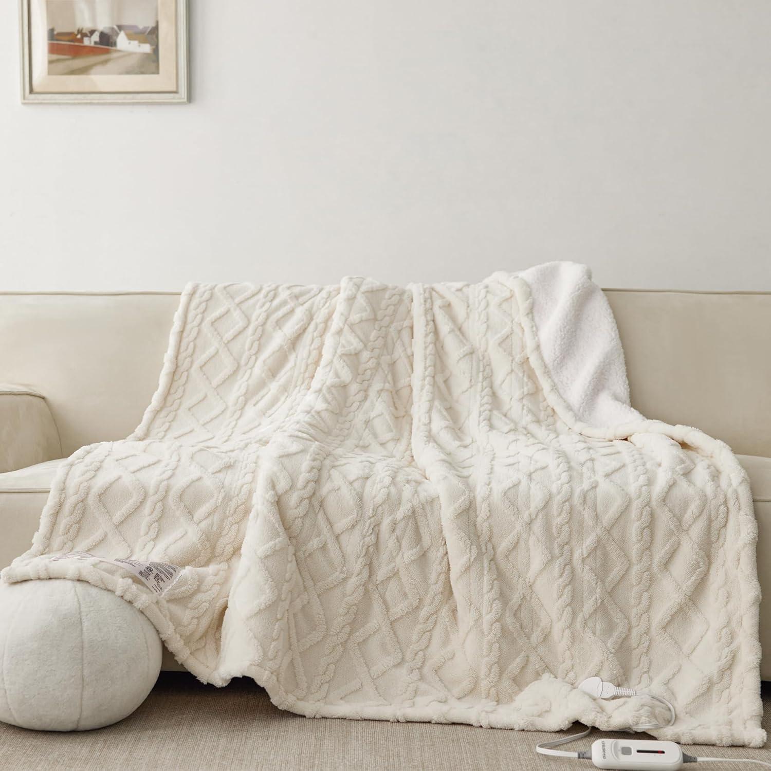 Manta Calefactora XINIUSLEEP 127x152cm 5 Niveles Beige
