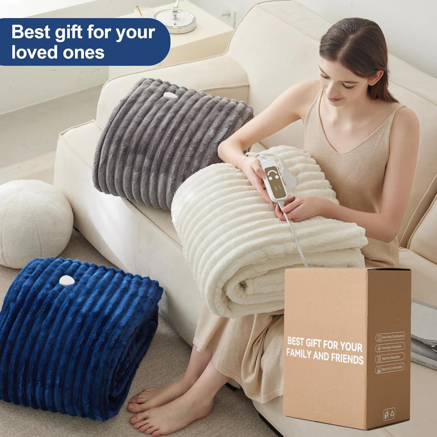 Manta Calefactora XINIUSLEEP 127x152cm 5 Niveles Beige